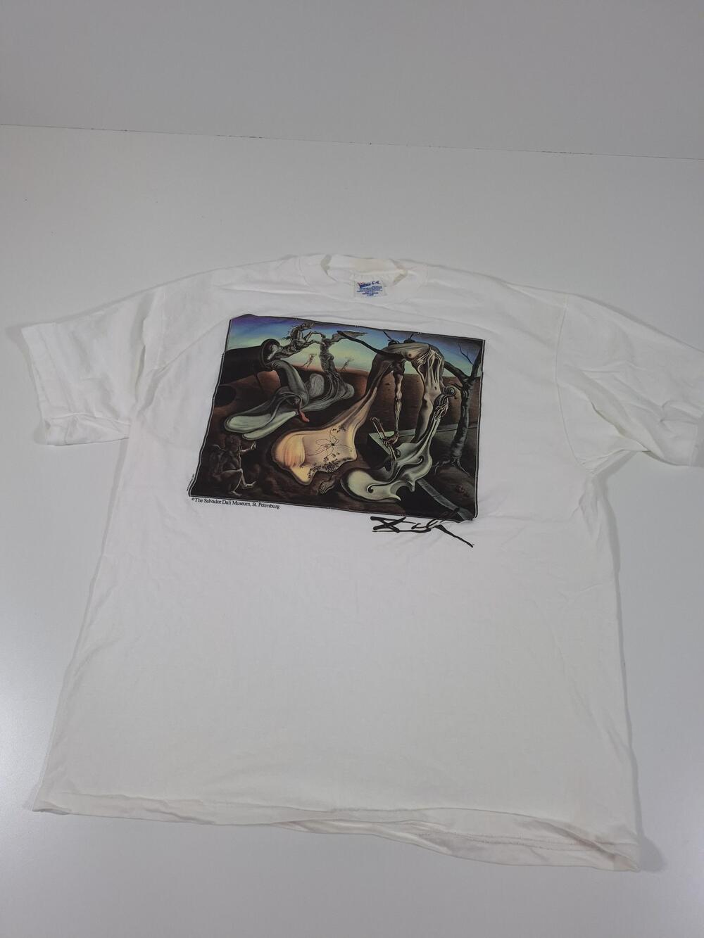 VTG Salvador Dali Art T Shirt Men’s Warhol Museum 90s Escher Single Stitch XL